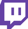 TwitchTV logo, linked to my TwitchTV channel.